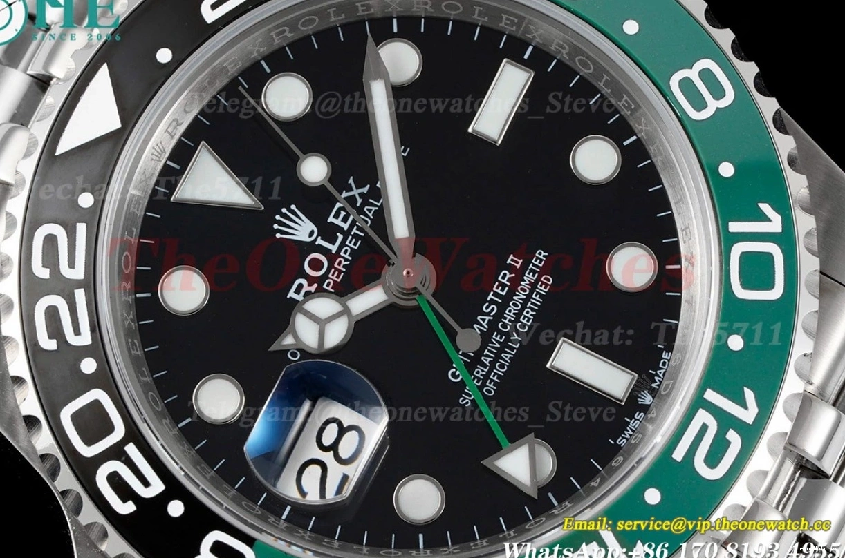 40mm Black VR3186 GMT GMF II Master 126720 Sprite SS Jub Dial SS 0521
